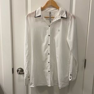 COP.COPINE Button Down White Blouse
